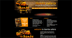Desktop Screenshot of ibambasafaris.com