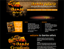 Tablet Screenshot of ibambasafaris.com